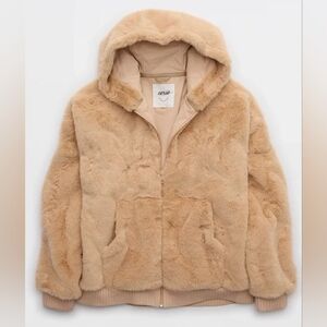 Aerie Fuzzy Full Zip Jacket